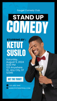 Comedy Invite Stand up comedy instagram template | PosterMyWall