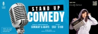 Modern & Minimal Stand Up Comedy Tumblr Banner template