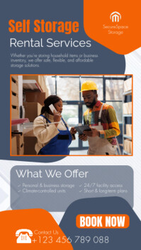 Black Self Storage Posters Template | PosterMyWall