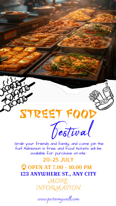 Copy of Modern & Minimal Street Food Festival | PosterMyWall