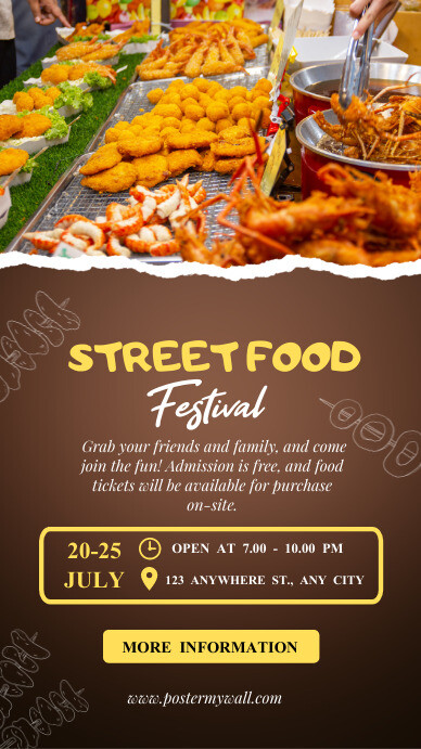 Copy of Modern & Minimal Street Food Festival Instag | PosterMyWall