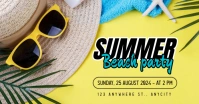 Modern & Minimal Summer Beach Party Facebook template