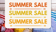 Modern & Minimal Summer Sale Blog Header template