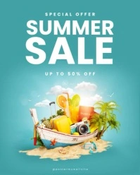 Modern & Minimal Summer Sale Instagram Portrait template
