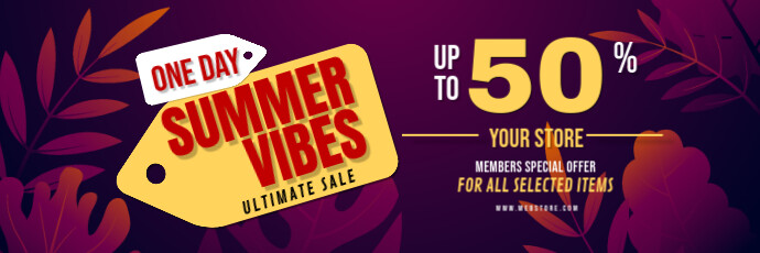 Modern & Minimal Summer Sale Tajuk Twitter Twitter-header template