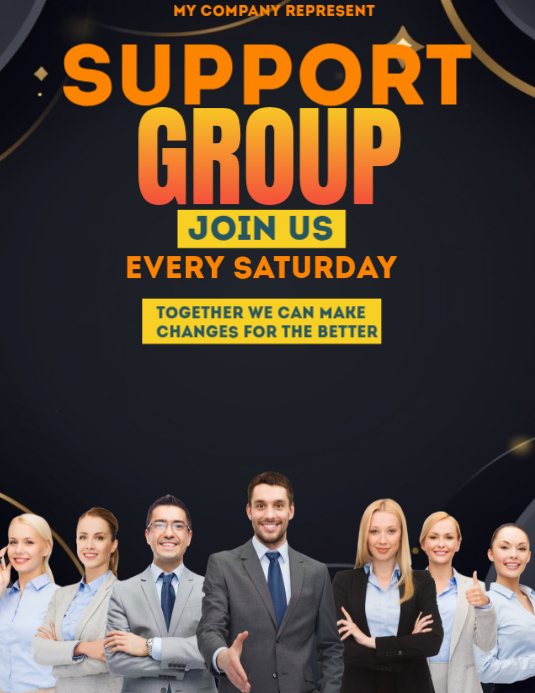 Modern & Minimal Support Group Flyer, Support Group Poster, Flyer (us ...