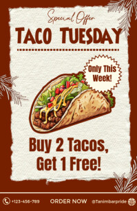 Rot Taco Tuesday Promotion Tabloid Template
