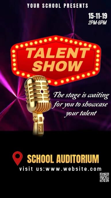 Modern & Minimal Talent Show Template  Instagram Story Indaba yaku-Instagram
