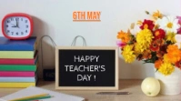 Modern & Minimal Teacher's Day  Youtube Thumbnail template