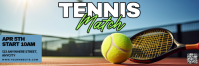 Modern & Minimal Tennis Match Twitter Banner template