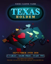 Modern & Minimal Texas Holdem Instagram Portrait template