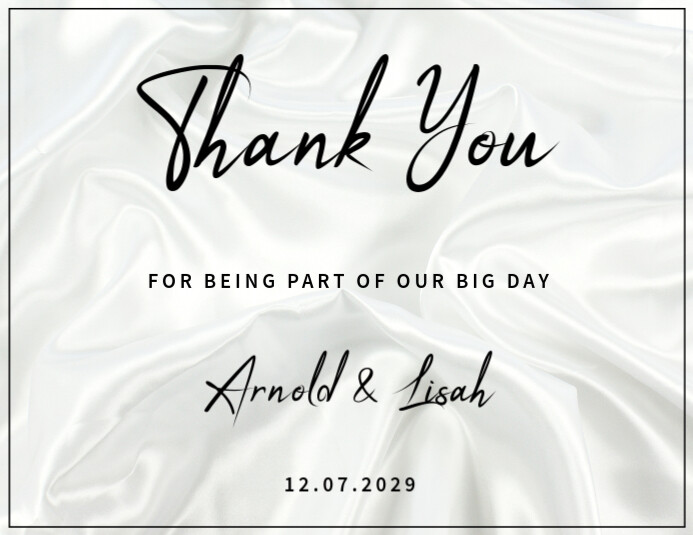 Copy of Modern & Minimal Thank You Card Flyer (us Letter) | PosterMyWall