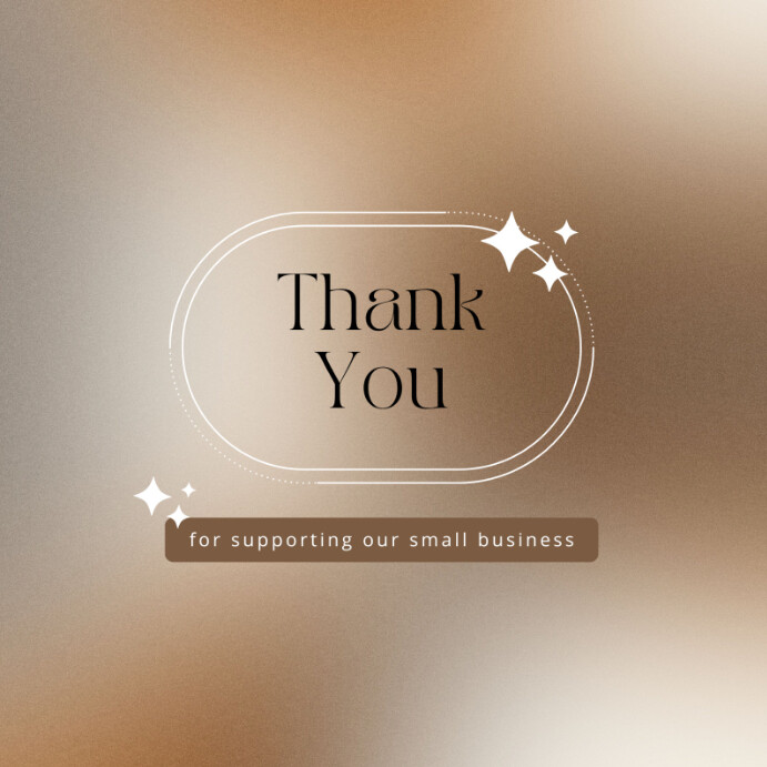 Modern & Minimal Thank You Card Instagram Post Template | PosterMyWall