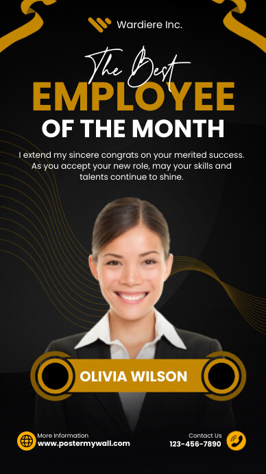 Modern & Minimal The Best Employee Of The Mon Indaba yaku-Instagram template