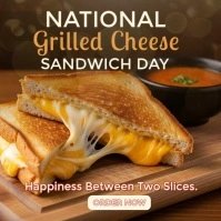 Modern & Minimal The Comfort Melt - Cozy Food Promo Video Pack Restaurant & Cafe Instagram Post template