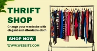 Modern & Minimal Thrift Shop Template Design Facebook Shared Image