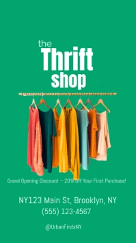 Modern & Minimal Thrift Store Instagram Story Instagram-verhaal template
