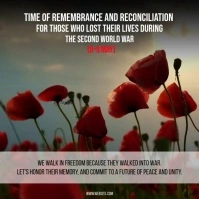 Modern & Minimal Time of Remembrance and Reconciliation for World War II Instagram Post template
