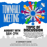 Modern & Minimal Townhall Meeting Instagram Post template