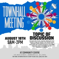 Modern & Minimal Townhall Meeting Instagram Post template