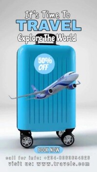 Wit travel promotion เรื่องราวบน Instagram Template