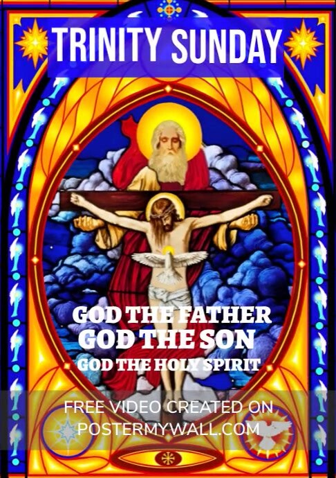 Modern & Minimal Trinity Sunday Post A4 Template | PosterMyWall
