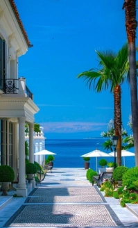 Modern & Minimal Tropical Resort Pathway To Ocean Bliss Us Legal template