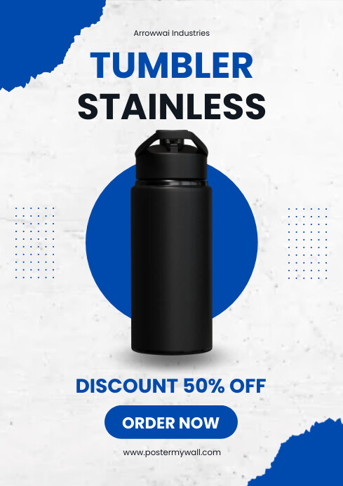 Modern & Minimal Tumbler Sale A4 template