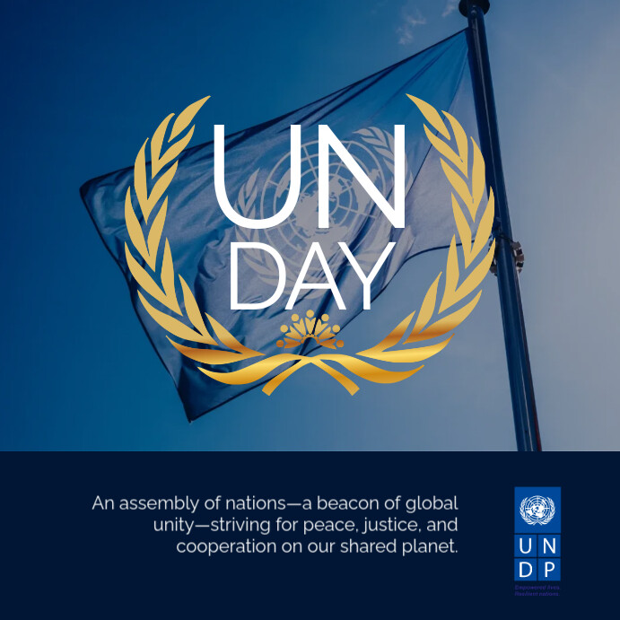 Copy of Modern & Minimal United Nations Day Instagram Post | PosterMyWall