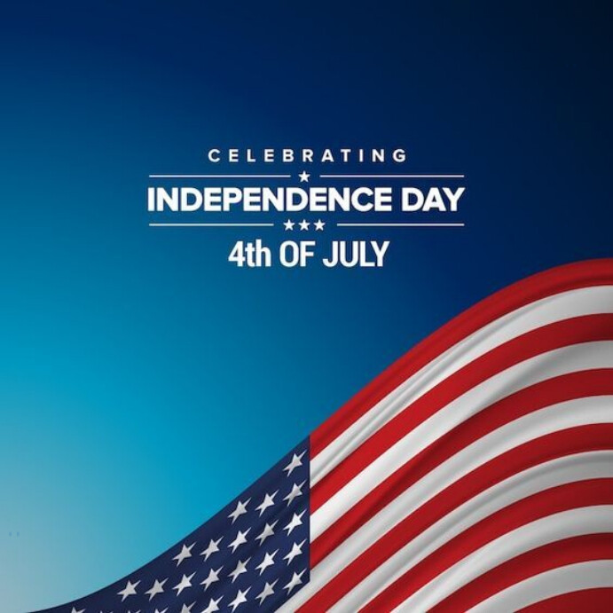 Modern & Minimal Us Independence Day Design  Instagram Post template