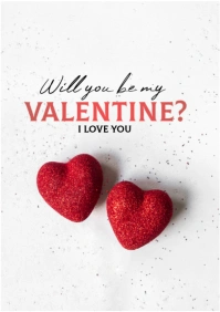 Modern & Minimal Valentine's  A2 template