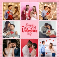 Modern & Minimal Valentine's Day Photo Collage Instagram Post template