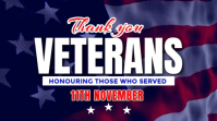 Modern & Minimal Veterans Day Celebration Template Digital Display (16:9)