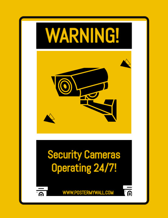Modern & Minimal Warning! Flyer (us Letter) template