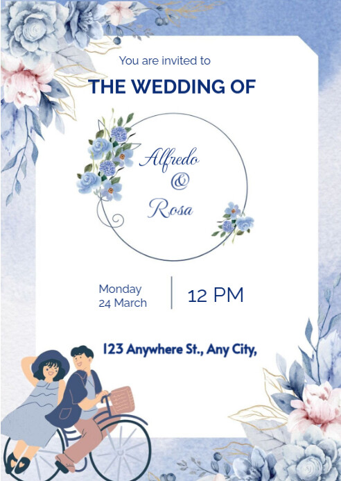 Copy of Modern & Minimal Wedding Invitation | PosterMyWall