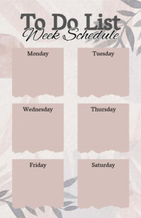 Modern & Minimal Weekly Checklist Half Page Wide Isigamu Sekhasi Ububanzi template