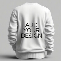 Modern & Minimal White T-shirt Mock-up Design  Logo 徽标 template
