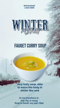 Modern & Minimal Winter Menu Instagram Story template
