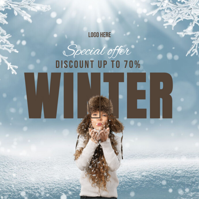Copy of Modern & Minimal Winter Sale Dicount Offer Template Instagram ...