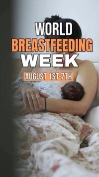 Modern & Minimal World Breastfeeding Week Instagram Story template