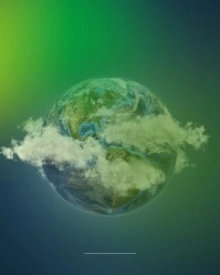 Modern & Minimal World Earth Day Instagram Portrait template