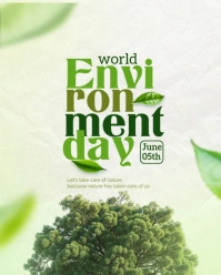 Modern & Minimal World Environment Day  Instagram Portrait template