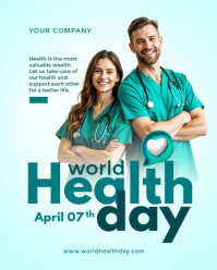 Modern & Minimal World Health Day  Instagram Portrait template