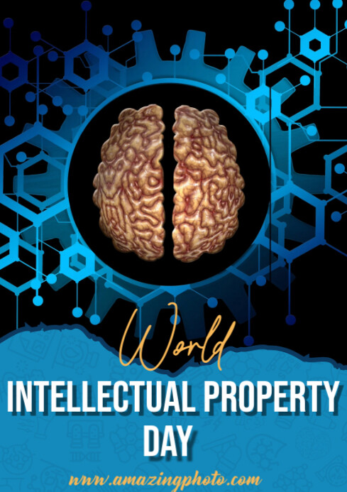 Modern & Minimal World Intellectual Property Day Flyer  A4 template