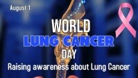 Modern & Minimal World Lung Cancer Day Youtube Thumbnail template