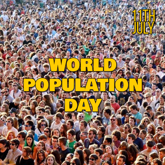 Modern & Minimal World Population Day Instagram Post template