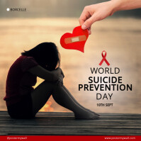 Modern & Minimal World Suicide Prevention Day Pos Instagram template