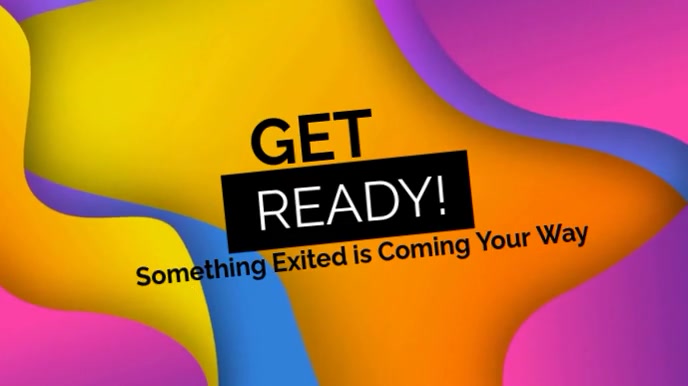 Copy of Modern & Minimal Yellow And Pink Neon Get Ready Video Template ...