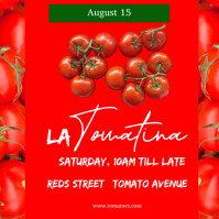 Modern &minimal Tomato  Instagram Post template