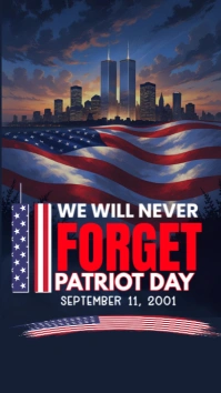 Modern & Minimal 9/11 Patriot Day Instagram Story template